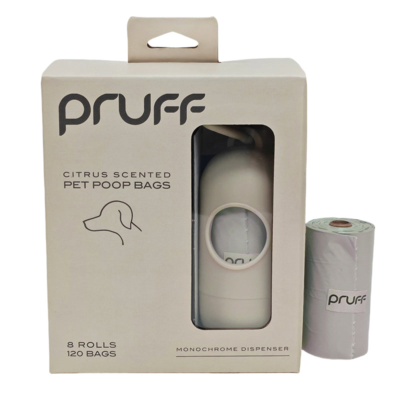 Pruff Scented Poop Bags with Holder